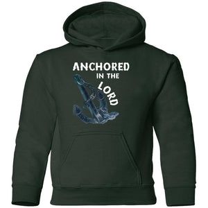 Anchored in the Lord Youth Hoodie - White