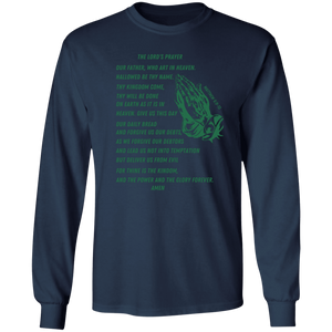 Lord's Prayer Long Sleeve T-shirt Green