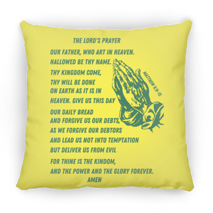 Lord's Prayer Pillow Green