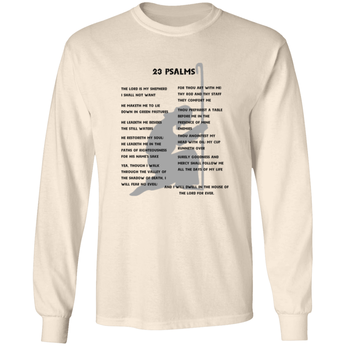 23 Psalms Long Sleeve Shirt - Black
