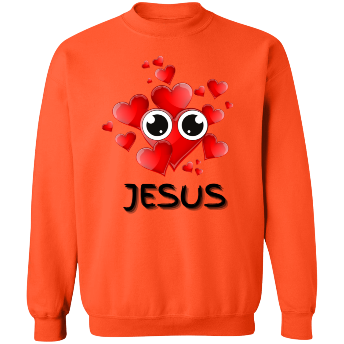Eye Love Jesus Crewneck Pullover Sweatshirt
