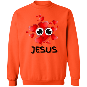 Eye Love Jesus Crewneck Pullover Sweatshirt