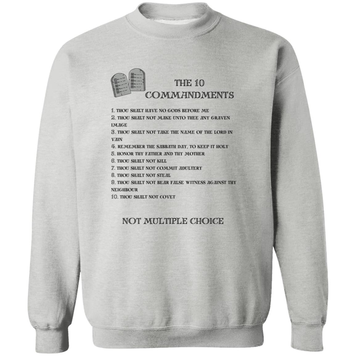 The 10 Commandments Crewneck Sweatshirt - Black