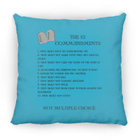 The 10 Commandments Pillow - Black