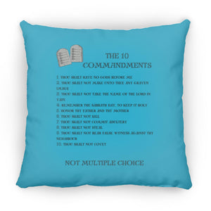 The 10 Commandments Pillow - Black