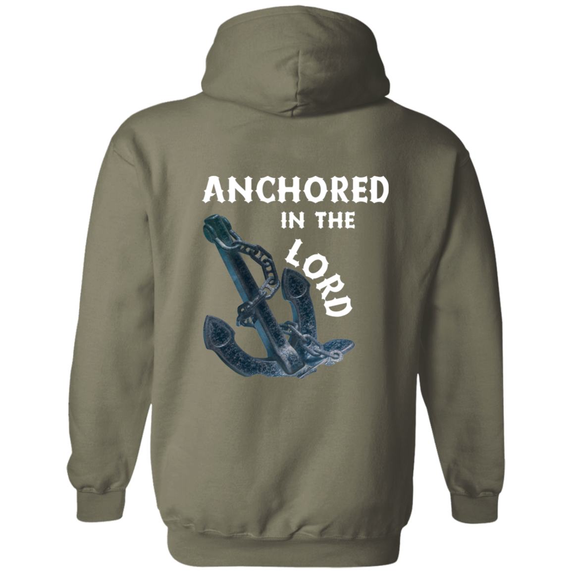 Anchored in the Lord Hoodie - White