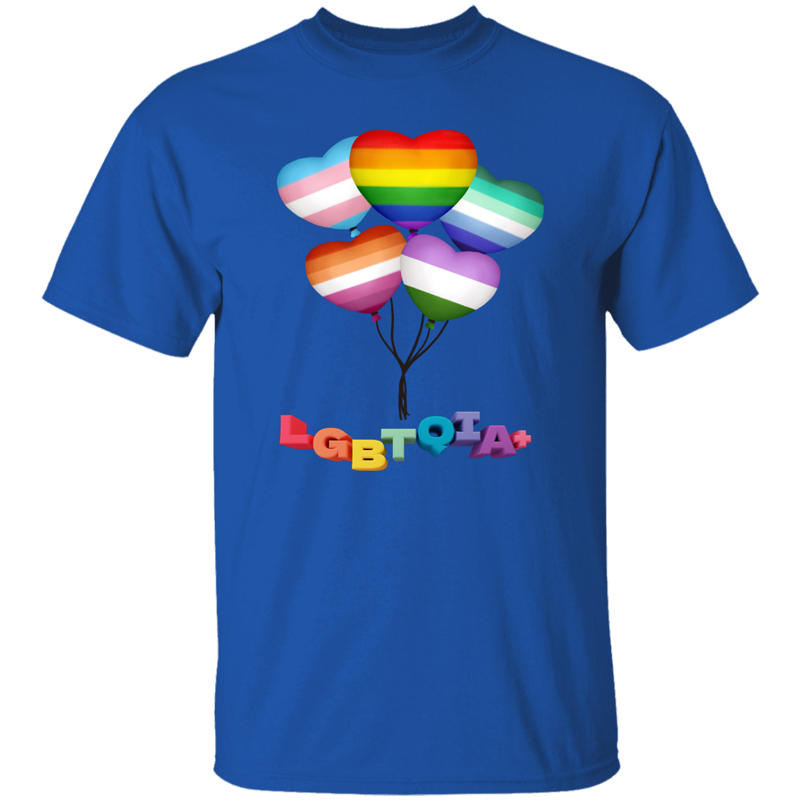 Pride Heart Balloons Short Sleeve Shirt