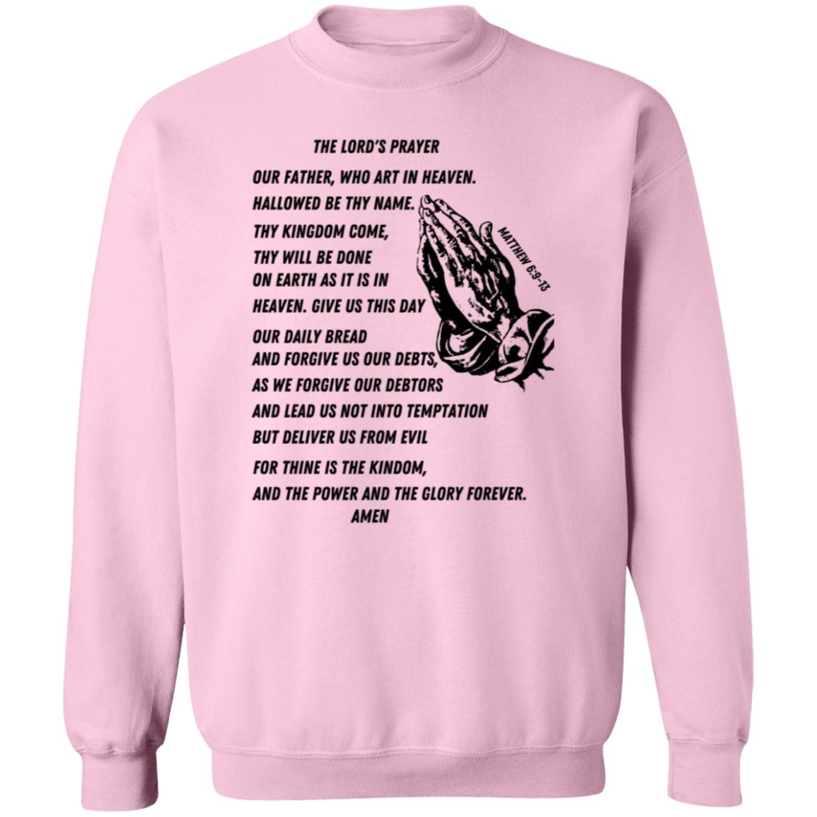 Lord's Prayer Crewneck Sweatshirt - Black