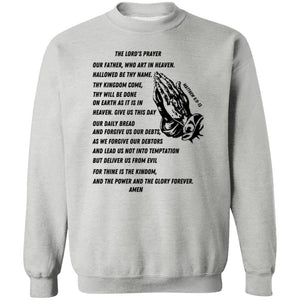 Lord's Prayer Crewneck Sweatshirt - Black