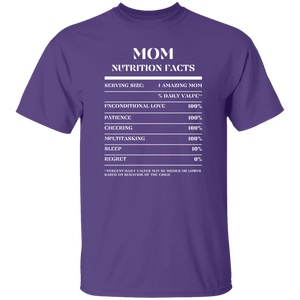 Nutrition Facts T-Shirt SS - Mom - White