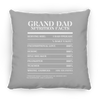 Nutrition Facts Pillow - Grand Dad - White