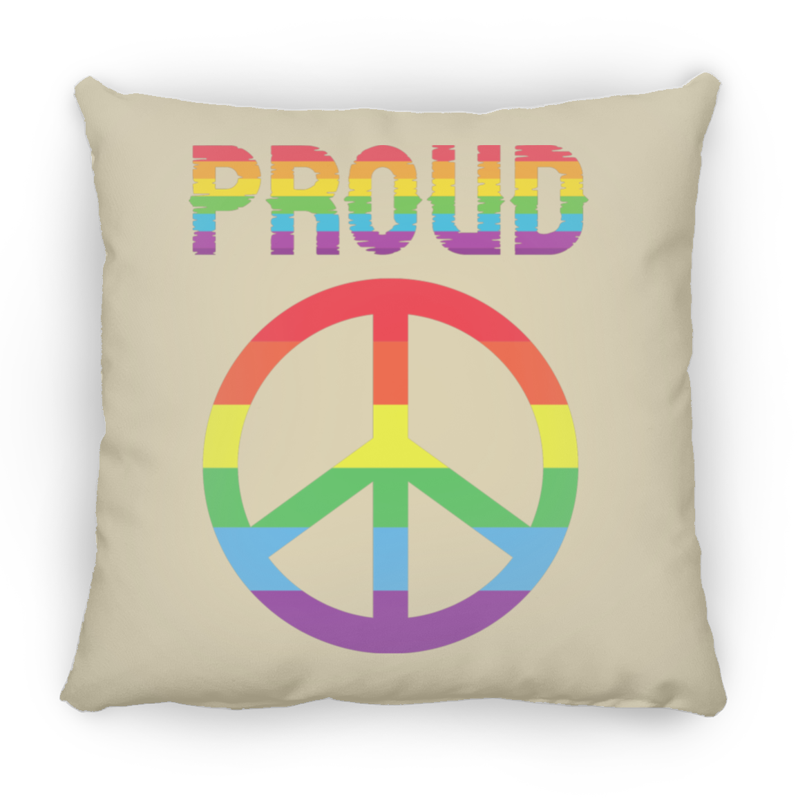 Proud Peace Square Pillow