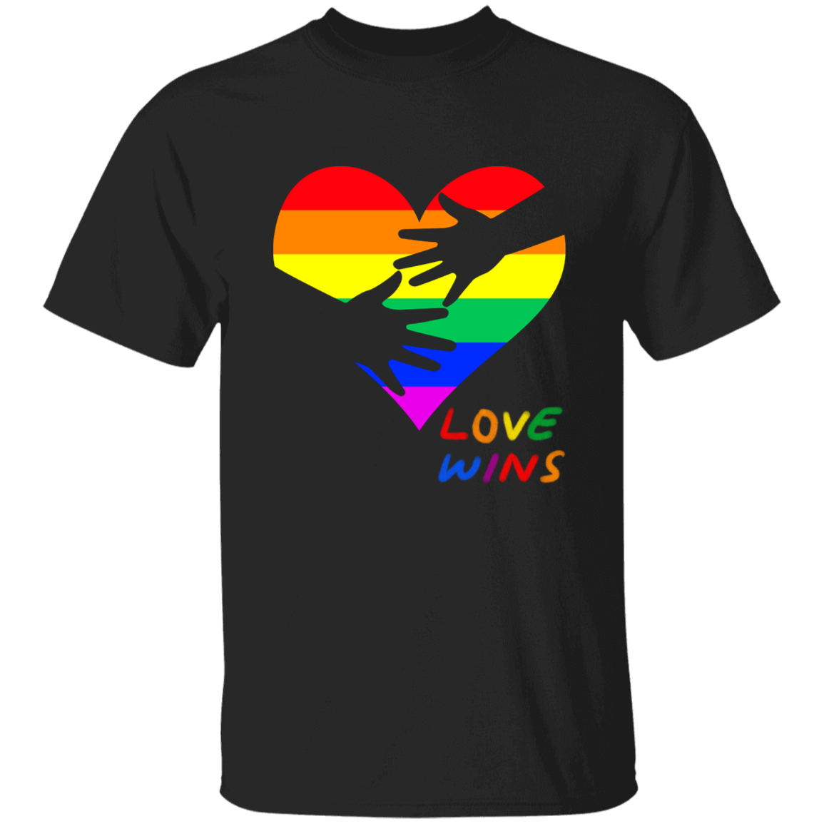 Love Wins Heart Short Sleeve Shirt