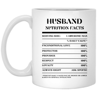 Nutrition Facts Mug - Husband