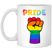 Rainbow Pride Fist Mug