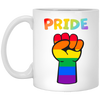 Rainbow Pride Fist Mug