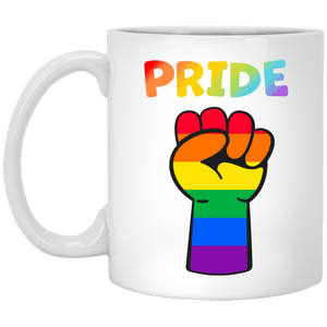 Rainbow Pride Fist Mug