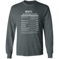 Nutrition Facts T-Shirt LS - Wife - White