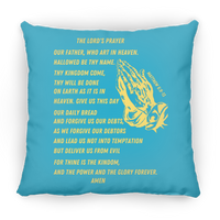 Lord's Prayer Pillow Gold