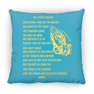 Lord's Prayer Pillow Gold