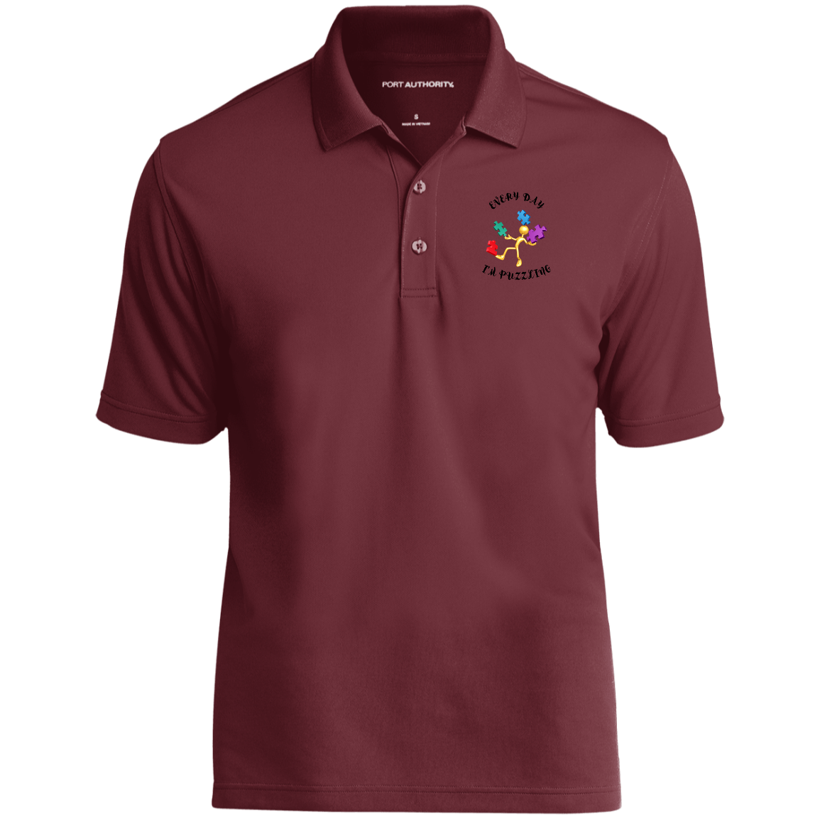 Puzzling Short Sleeve Polo