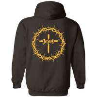 Jesus Crown Pullover Hoodie - Back