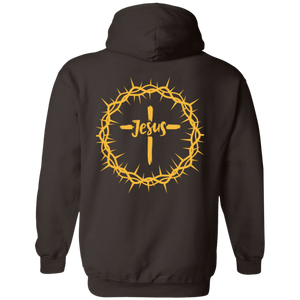 Jesus Crown Pullover Hoodie - Back