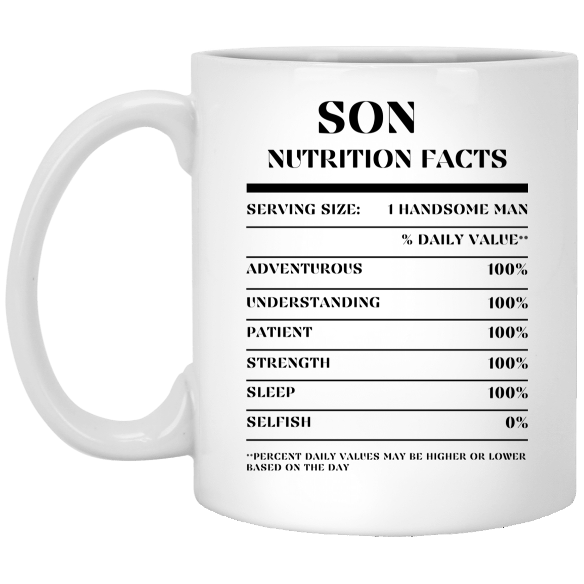 Nutrition Facts Mug - Son
