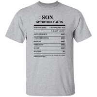 Nutrition Facts T-Shirt SS - Son - Black
