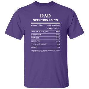 Nutrition Facts T-Shirt SS - Dad - White