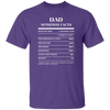 Nutrition Facts T-Shirt SS - Dad - White