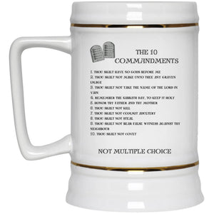 The 10 Commandments Beer Stein 22oz.