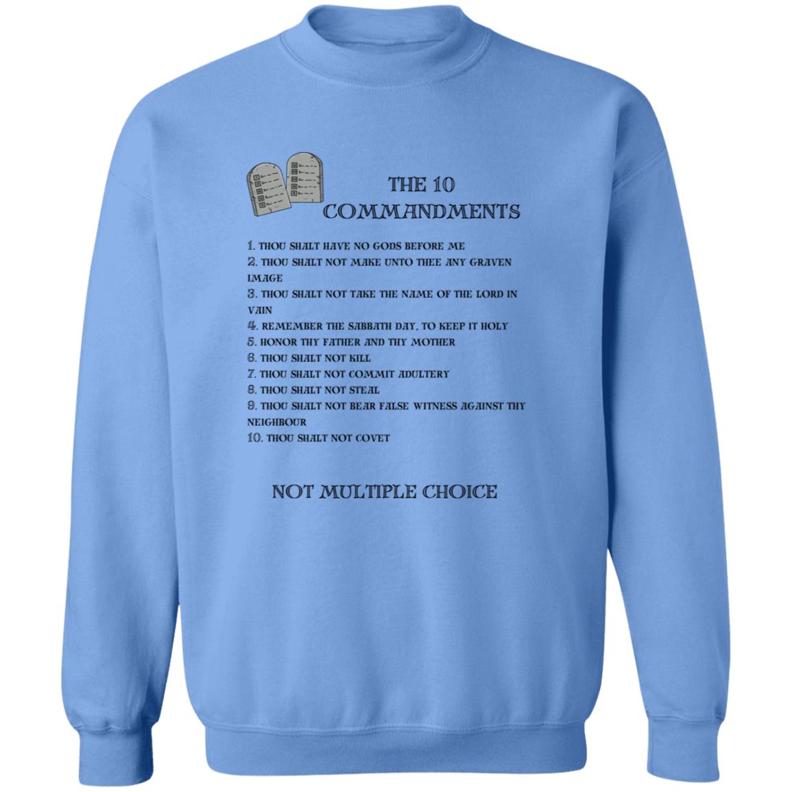 The 10 Commandments Crewneck Sweatshirt - Black