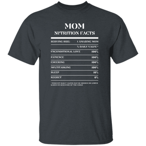 Nutrition Facts T-Shirt SS - Mom - White