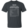 Nutrition Facts T-Shirt SS - Mom - White