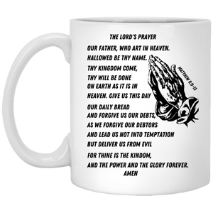 Lord's Prayer White Mug