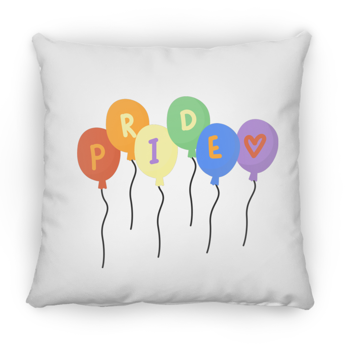 Pride Ballons Square Pillow