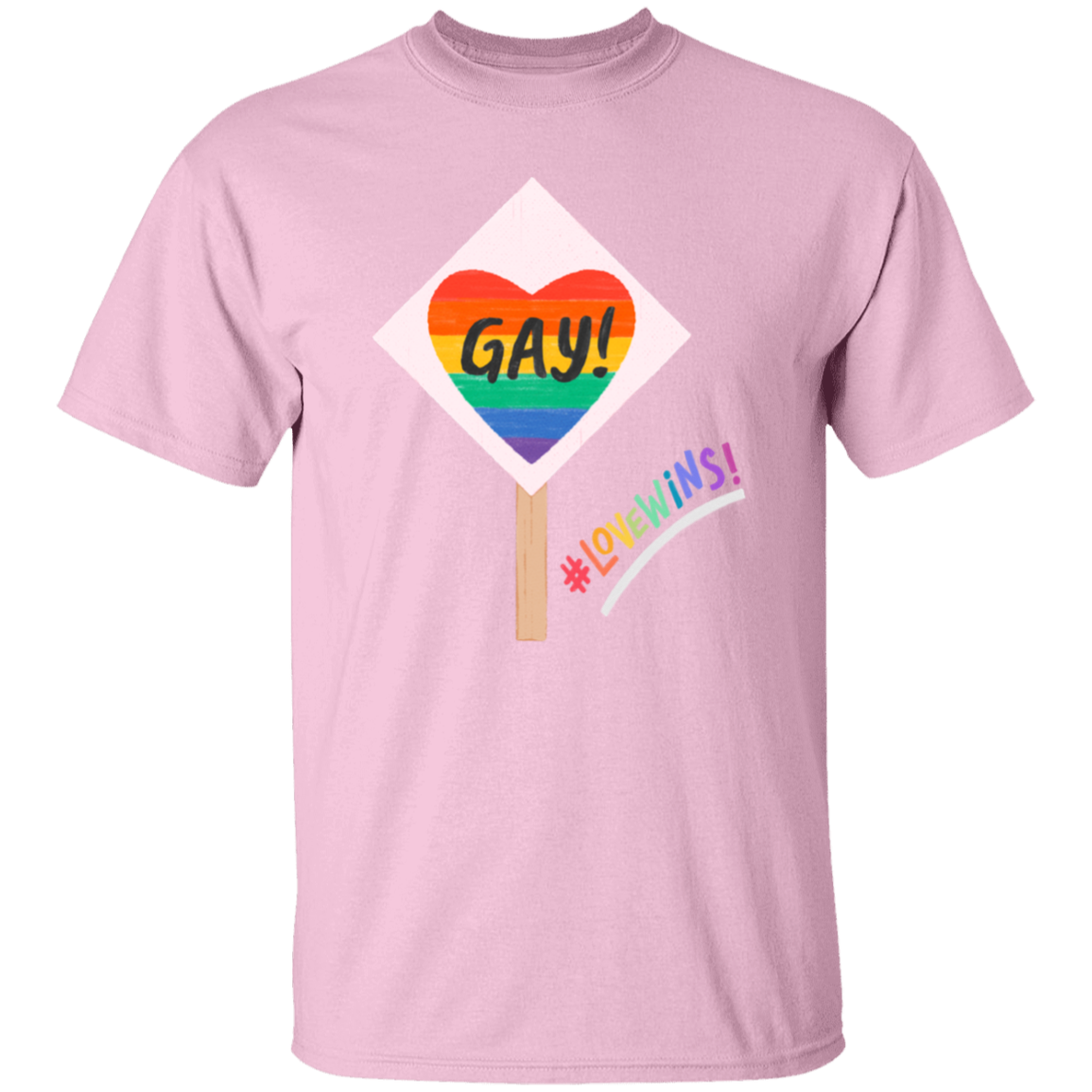 Love Wins Sign Short Sleeve Shirt