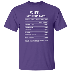 Nutrition Facts T-Shirt SS - Wife - White