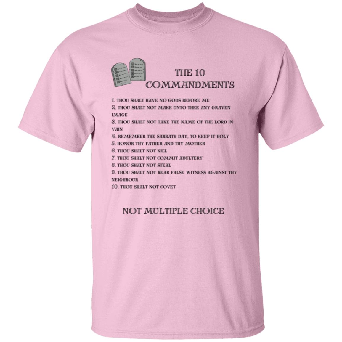 The 10 Commandments Short Sleeve - Black