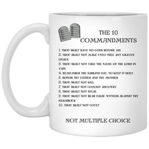 The 10 Commandments Mug - White