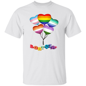 Pride Heart Balloons Short Sleeve Shirt