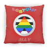 Load image into Gallery viewer, LGBTQIA+ ALLY SQUARE PILLOW