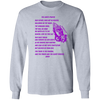 Lord's Prayer Long Sleeve T-shirt Purple