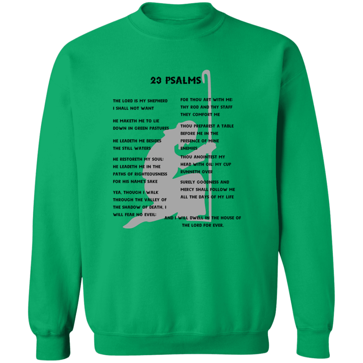 23 Psalms Crewneck Sweatshirt - Black