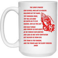 Lord's Prayer Mug Red