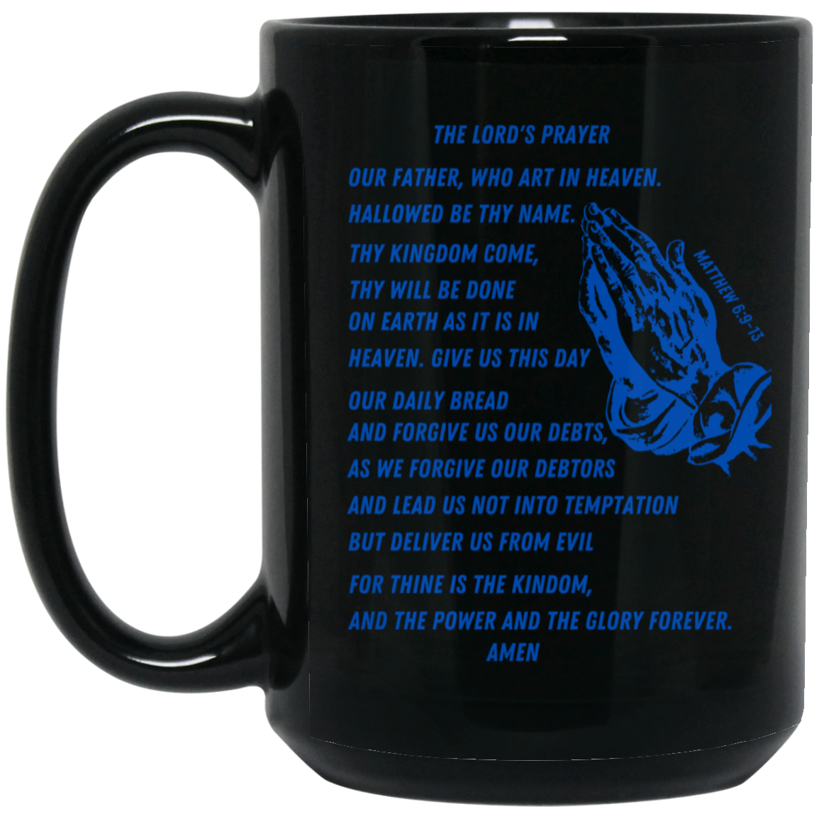 Lord's Prayer Mug Blue