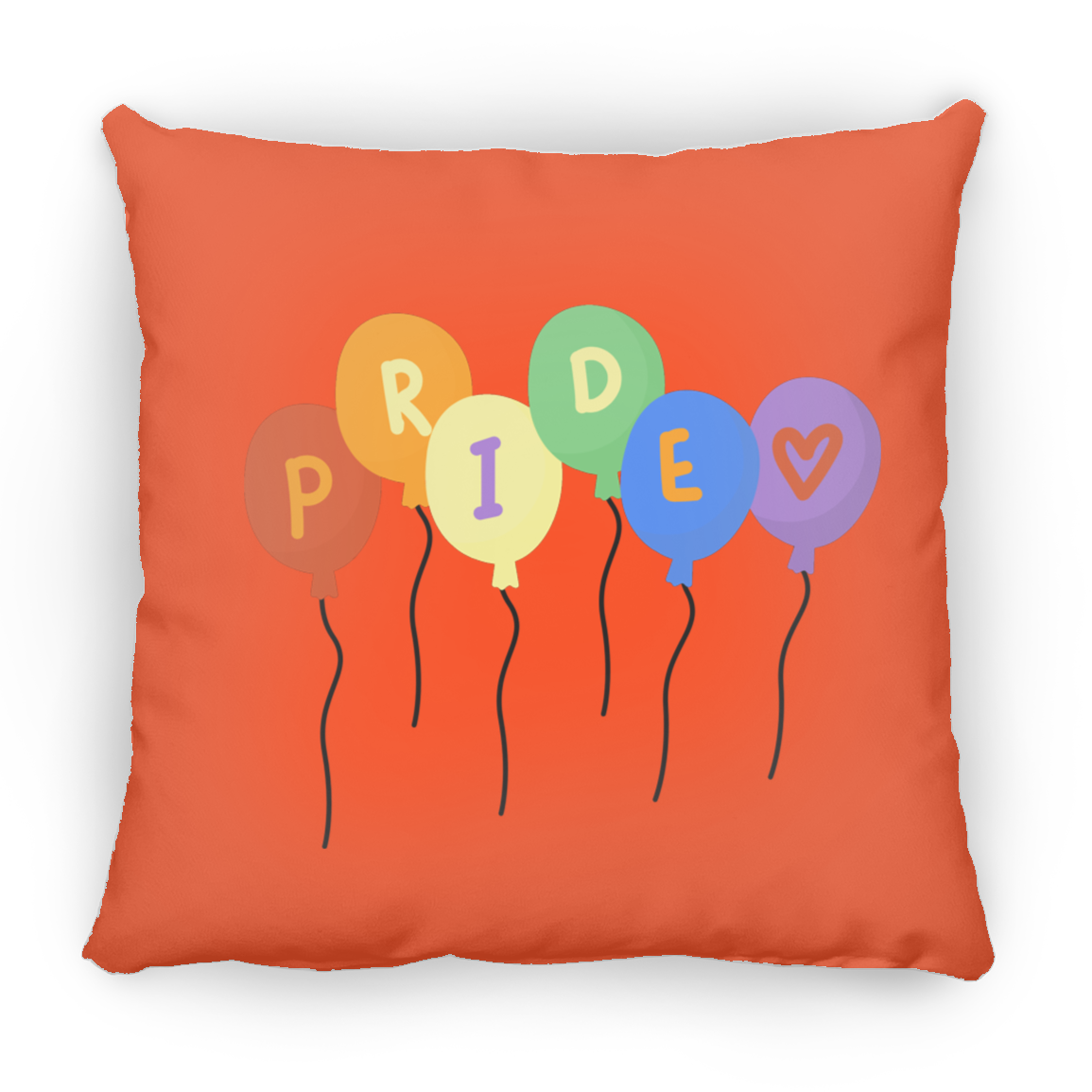 Pride Ballons Square Pillow