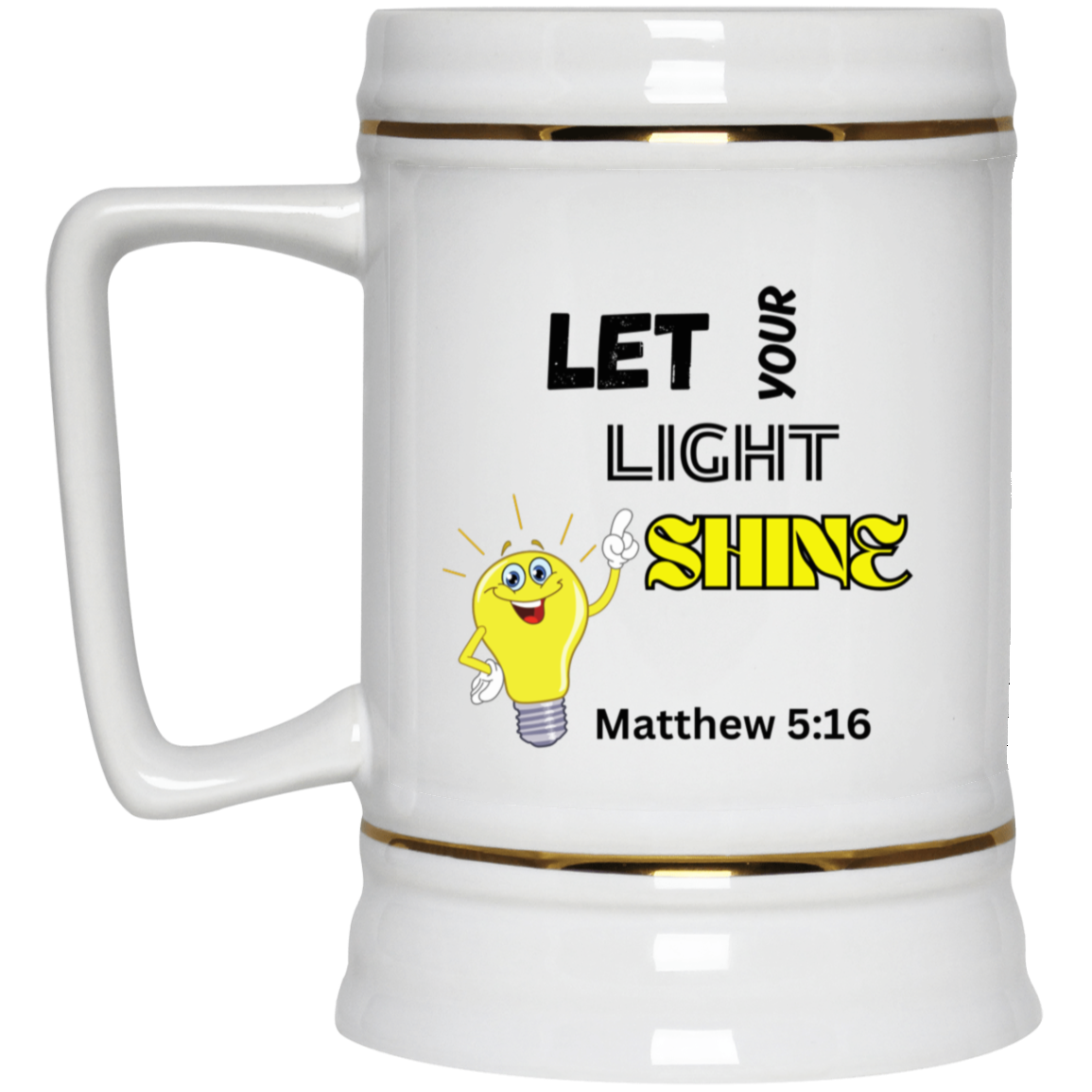 Let Your Light Shine Beer Stein 22oz.