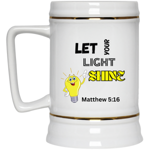 Let Your Light Shine Beer Stein 22oz.